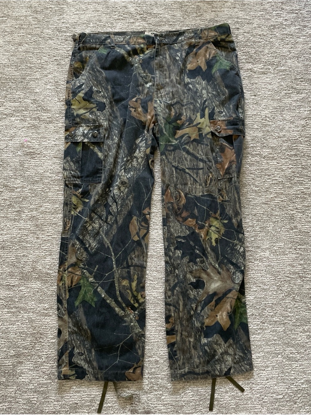 Mossy Oak Apparel Camo Cargo Hunting Pants Mens Size XL Outdoors Camouflage